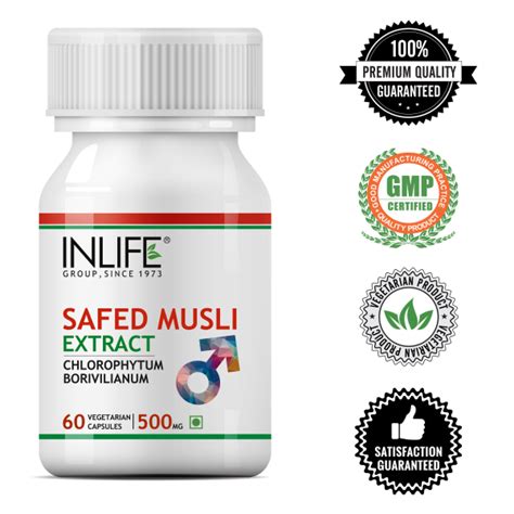 Buy INLIFE Safed Musli Capsules 60's online at best price-Herbal Supplements