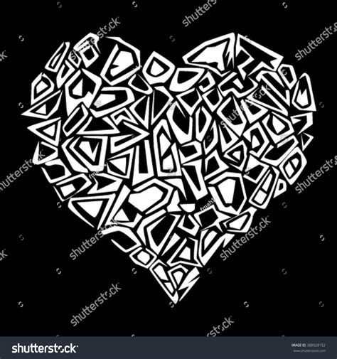 Broken Glass Heart Vector Ilustration Stock Vector (Royalty Free) 388928152 | Shutterstock