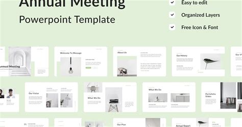 Annual Meeting Presentation Template - Powerpoint, Presentation ...