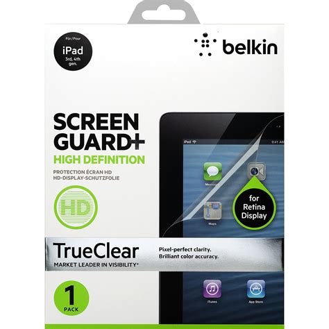 Belkin iPad 5th Generation ScreenGuard Transparent Screen Protector, 2 ...