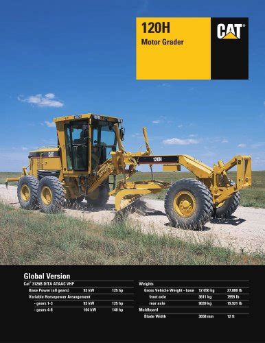 Motor Grader - Caterpillar Equipment - PDF Catalogs | Technical Documentation | Brochure