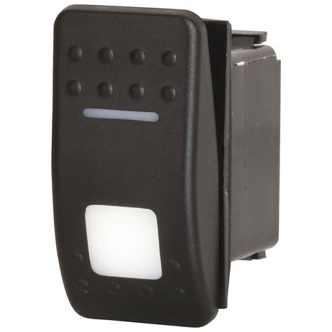 SPDT Dual Illuminated Rocker Switch - White — Folders