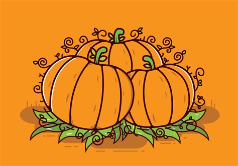 Free Pumpkin Patch Vector 140940 Vector Art at Vecteezy