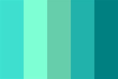 Mint Teal Color Palette | Color palette, Teal color palette, Teal colors