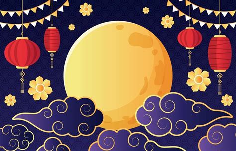 Mid Autumn Festival Background Vector Art, Icons, and Graphics for Free Download