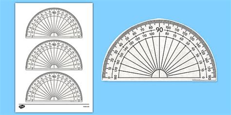 Printable 180 Degree Protractor for Kids | Twinkl USA