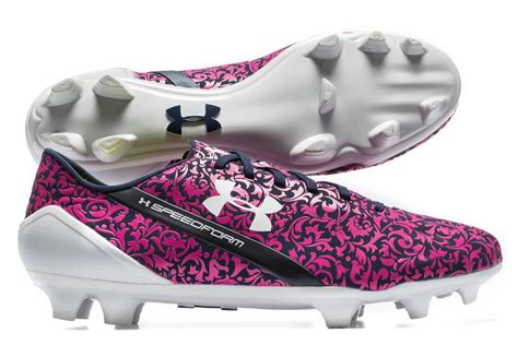 Pink Under Armour Rugby Boots - almoire