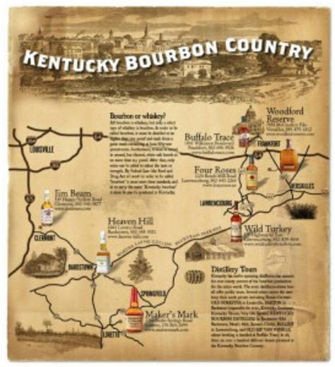 Kentucky Bourbon Trail Map