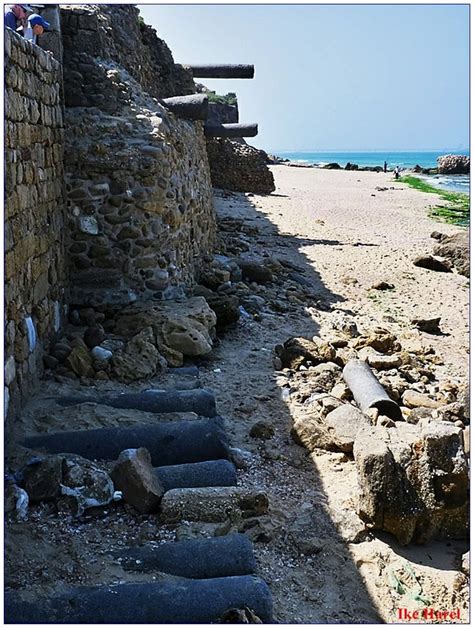 Culumns wall, ancient Ashkelon port - Ashkelon National park, Ashqelon༺ ♠ ŦƶȠ ♠ ༻ | Ashkelon ...