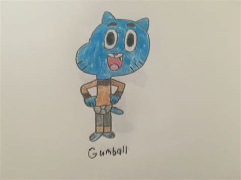 Gumball Watterson (3rd Drawing) by SolidSnakeOnAPlane on Newgrounds