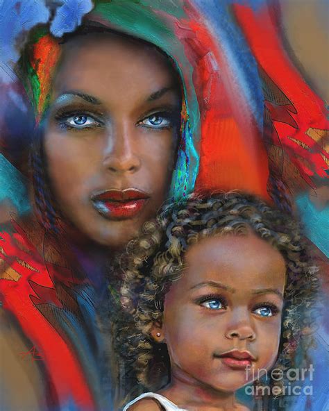 Mother And Child Painting by Angie Braun