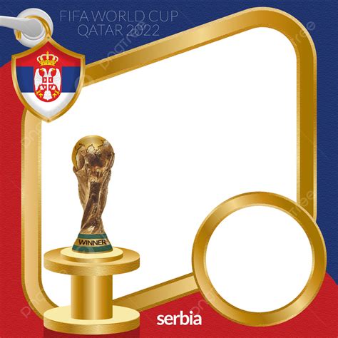 Football World Cup 2022 Serbia Flag Frame, Serbia Flag, Fifa World Cup 2022, Flag PNG ...