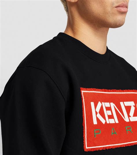 Mens Kenzo black Logo Hoodie | Harrods US