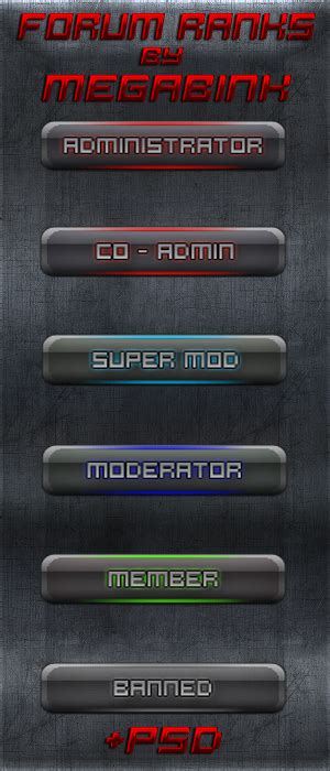 New Forum Badges by Megabink by superbink on DeviantArt