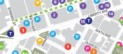 Downtown Pittsburgh Parking Map | Cities And Towns Map