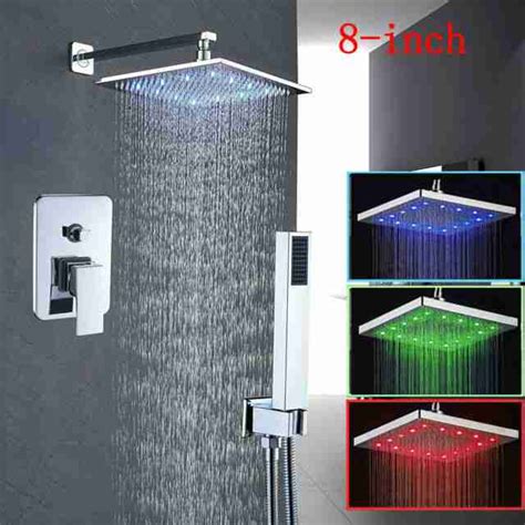 Best Shower Head The Rain Shower Head With LED Color