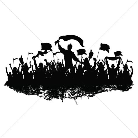 Crowd Silhouette Vector at Vectorified.com | Collection of Crowd ...