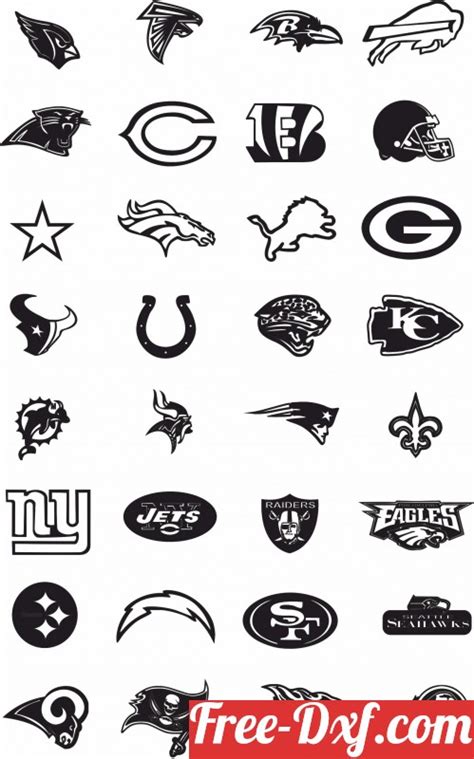 Download 32 NFL logos team American football vky3S High quality f