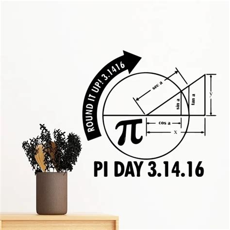 Aliexpress.com : Buy PI Day Round It Up Math Lovers Mathematics Symbol Quotes Creative Design ...