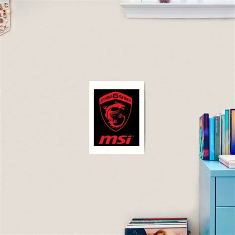 "MSI Gaming Series Transparent Logo red" Art Print for Sale by cacinadam | Redbubble