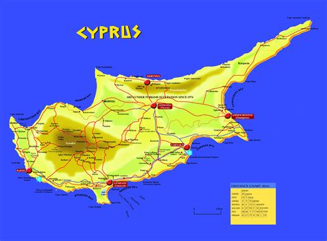 Road Map Of Cyprus Tourist Map Of Cyprus Maps Of Dist - vrogue.co