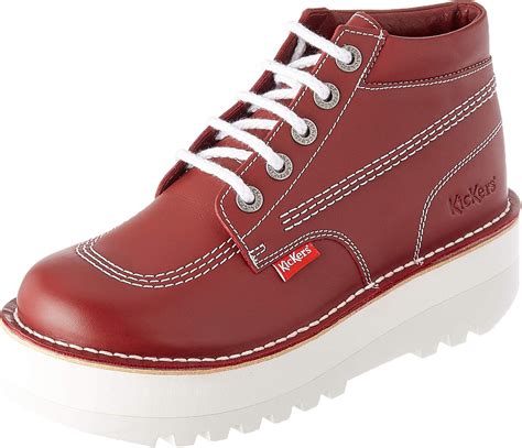 Kickers Women's Kickplatform Ankle Boot, Red, 3 UK: Amazon.co.uk: Shoes & Bags