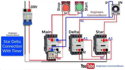 Star Delta Control Connection Diagram । Engineers CommonRoom | Delta connection, Basic ...