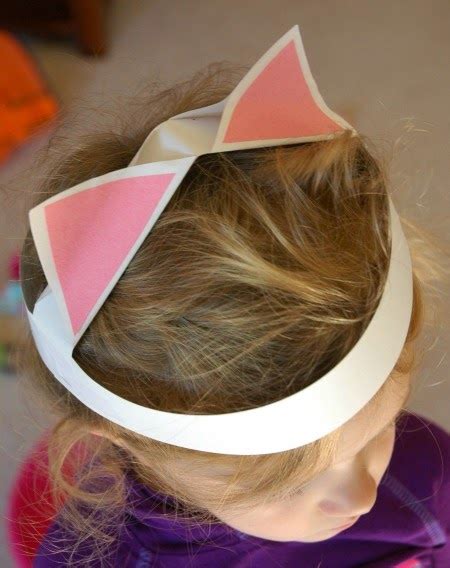 DIY Paper Kitty Cat Ears | What Can We Do With Paper And Glue