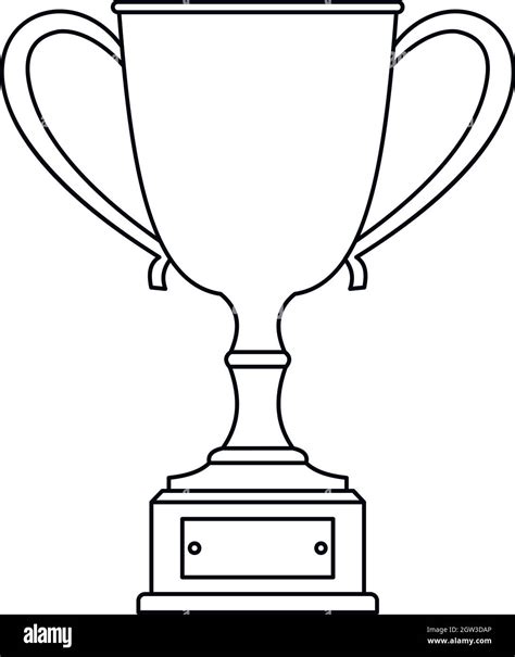 Trophy cup icon, outline style Stock Vector Image & Art - Alamy