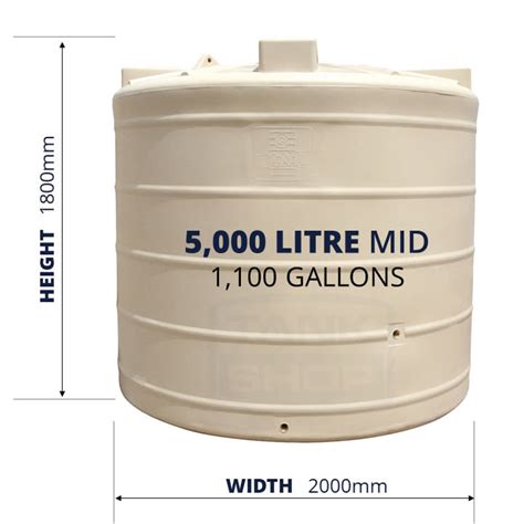 5000 Gallon Water Tank Dimensions