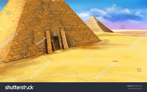 Egyptian Pyramid Entrance Stock Illustration 358636100 | Shutterstock