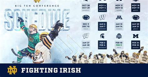 Irish Release 2022-23 Big Ten Hockey Schedule – Notre Dame Fighting Irish – Official Athletics ...