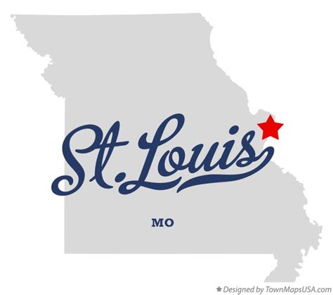 Map of St.Louis, MO, Missouri