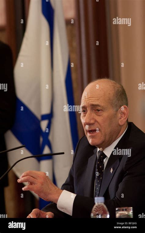 EHUD OLMERT Stock Photo - Alamy