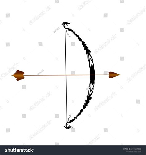 Indian Bow Arrow Hand Drawn Ethnic Stock Vector (Royalty Free ...