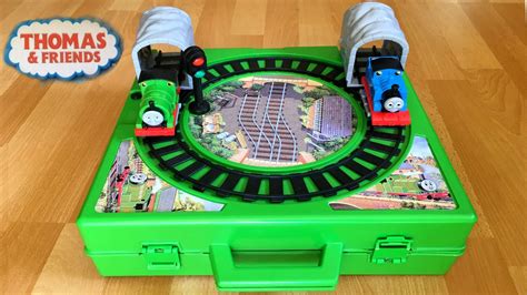 Rare Thomas and Friends Toy Trains Play Set with Motorized Percy - YouTube