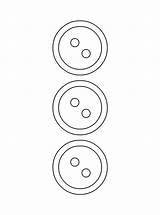 Snowman Buttons  Coloring Page sketch template