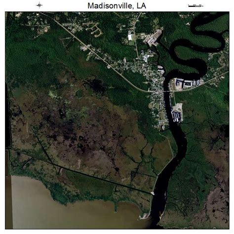 Aerial Photography Map of Madisonville, LA Louisiana