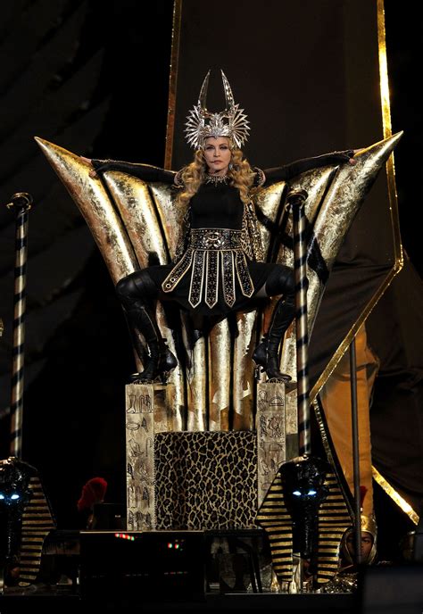 Madonna at Bridgestone Super Bowl XLVI Pregame Show – HawtCelebs