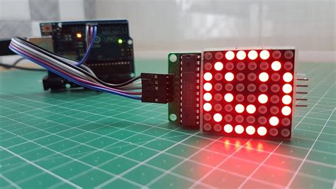 Arduino LED 8X8 Matrix Display MAX7219 - YouTube