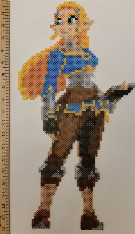 Legend of Zelda: Breath of the Wild Perlers FREE U.S. SHIPPING - Etsy | Pixel art pattern, Diy ...