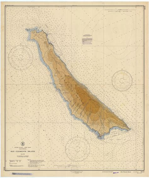 San Clemente Island Map 1947 | Etsy