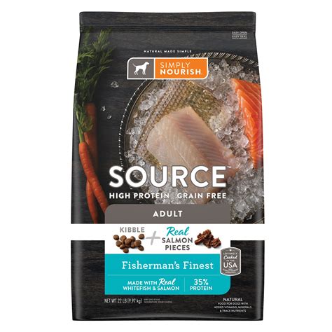 Simply Nourish® Source Kibble + Adult Dry Dog Food - Salmon, High-Protein, Grain Free