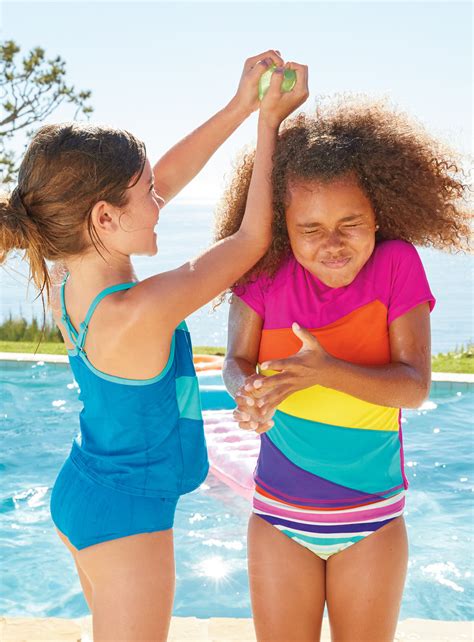 Play All Day in Lands’ End Kids’ Swimwear