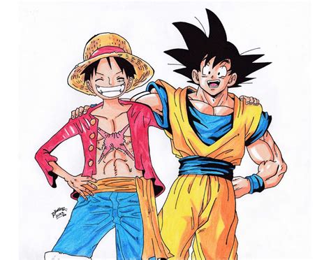 Goku and Luffy - Anime Debate Fan Art (35961826) - Fanpop