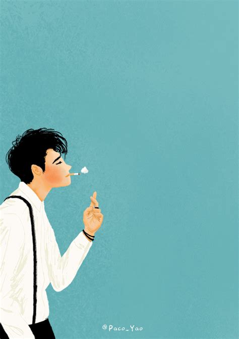Paco_Yao , illustration , GIF , No smoking day . Gif Pictures, Background Pictures, Gifs, Autumn ...