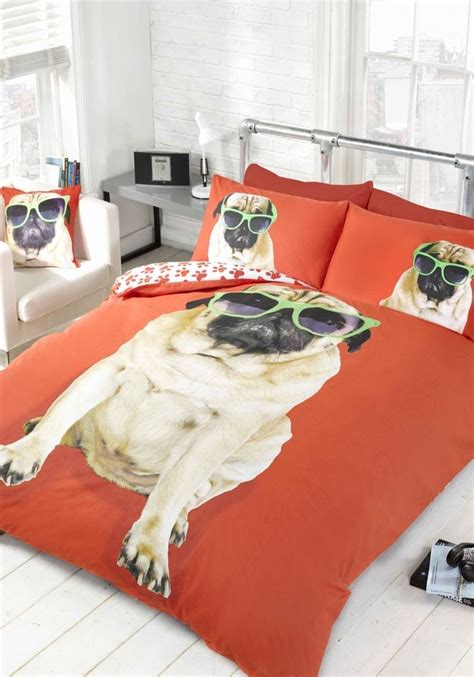 Pug Dog Quilt Duvet Cover Or Cushion Cover Bedding Bed Sets Funky ...