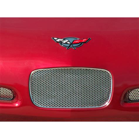 ACC Front License Plate Cover fits 97-04 Chevy Corvette C5-Stainless/Perforated | eBay