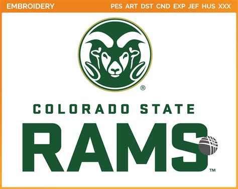 Colorado State Rams - Secondary Logo (2021) - College Sports Embroidery ...