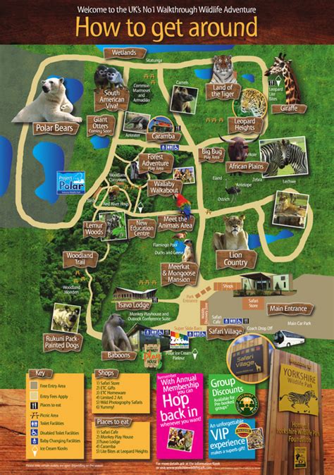 Yorkshire Wildlife Park | Park Map